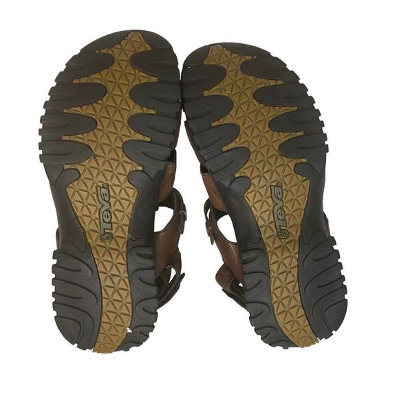Teva Fisherman Sandals Men\'s 12 US Brown Leather Closed Toe Beach Shoes 6556 main image 8